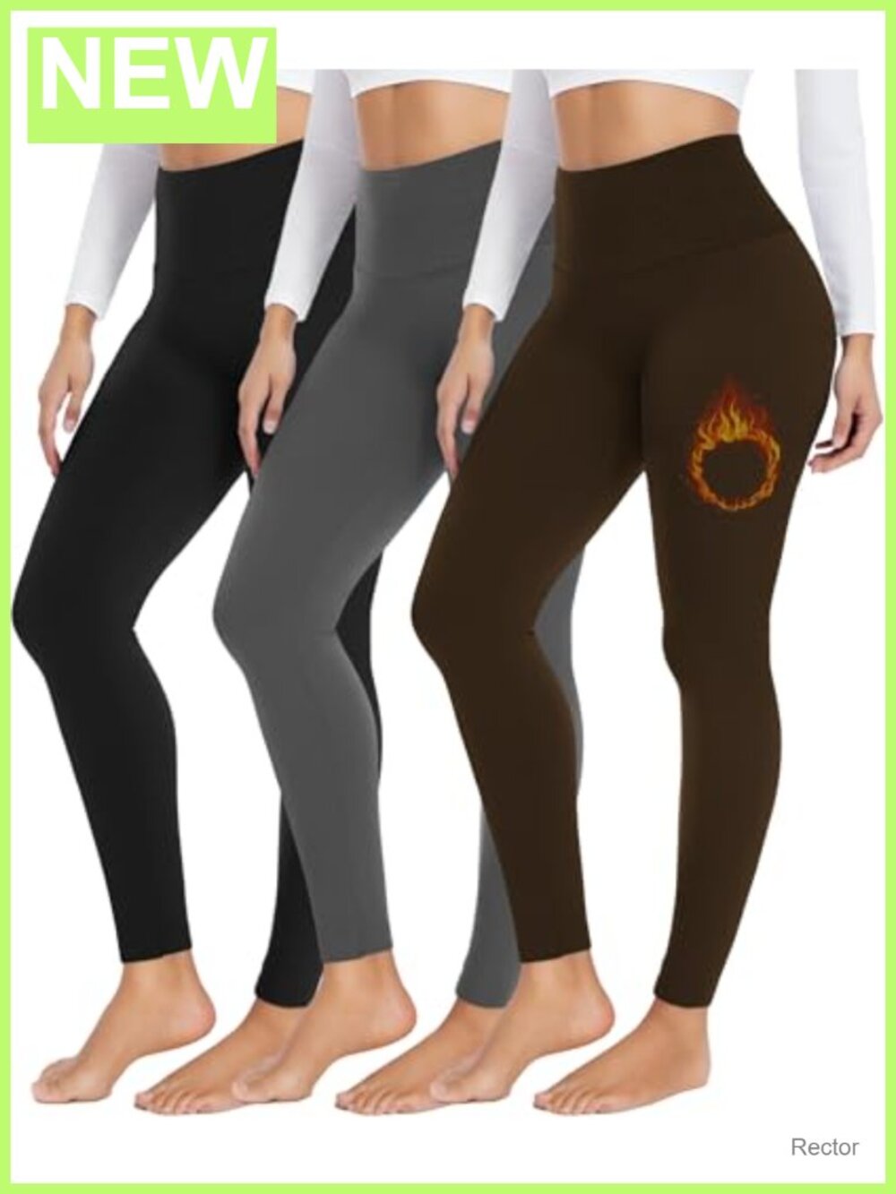 Fleece Lined Leggings High Waisted Tummy Control Thermal Winter Yoga Pants